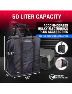 Bolsa Faraday T10 Mission Darkness - Protección RF EMP 38cm 2