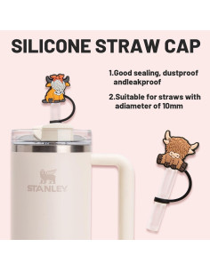 Cubierta de Silicona BCKTW para Pajitas 10mm 6 Piezas 2