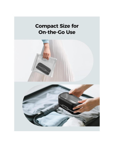 Limpiador Ultrasónico de Joyas Miorcols 12oz 48KHz Negro