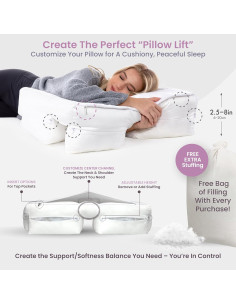 Almohada Ortopédica Ajustable Hit Notion para Durmientes de Lado 2