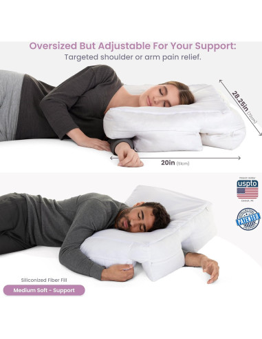 Almohada Ortopédica Ajustable Hit Notion para Durmientes de Lado