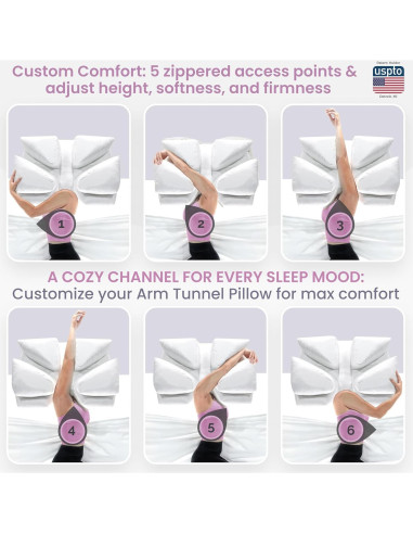 Almohada Ortopédica Ajustable Hit Notion para Durmientes de Lado