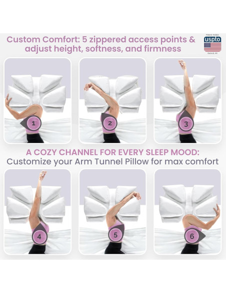 Almohada Ortopédica Ajustable Hit Notion para Durmientes de Lado