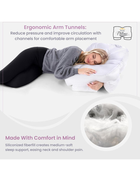 Almohada Ortopédica Ajustable Hit Notion para Durmientes de Lado