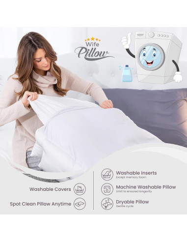 Almohada Ortopédica Ajustable Hit Notion para Durmientes de Lado