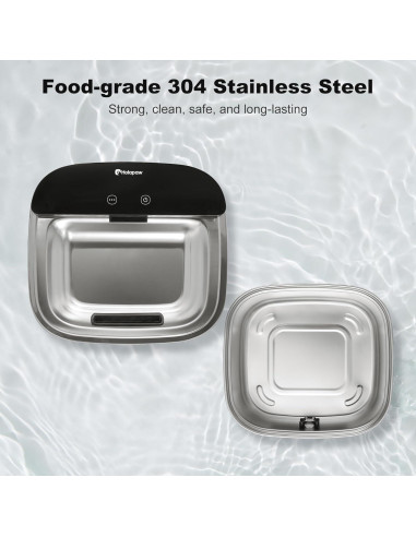 Fuente de Agua Inalámbrica para Gatos Holapaw 3.78L Acero Inoxidable