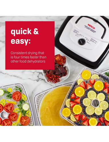 Deshidratador de Alimentos NESCO FD-80A 700W Blanco Cuadrado