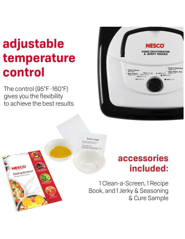 Deshidratador de Alimentos NESCO FD-80A 700W Blanco Cuadrado