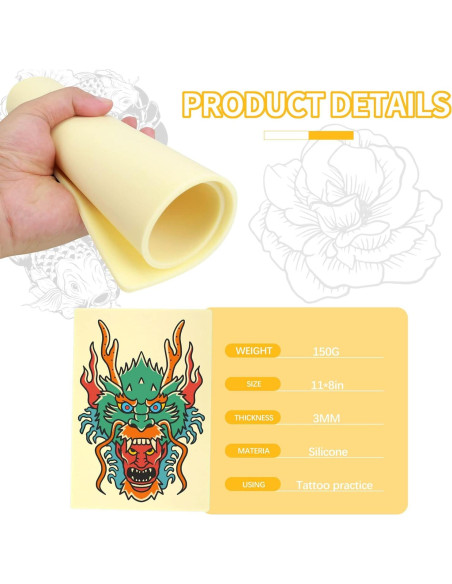 Kit de Práctica de Tatuaje TRIRITE 6 Piezas 30x21 cm