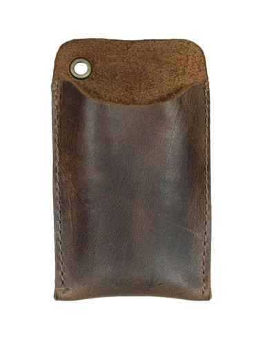 Funda de bolsillo EDC Hide & Drink en cuero marrón Bourbon