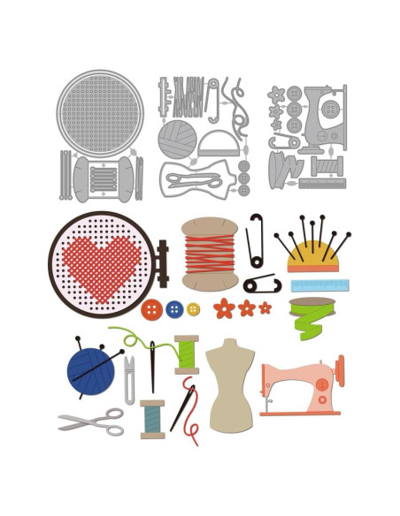 Plantillas de Corte de Metal MAYJOYDIY - Bordado 3 Piezas Plantillas de Corte de Metal MAYJOYDIY - Bordado 3 Piezas