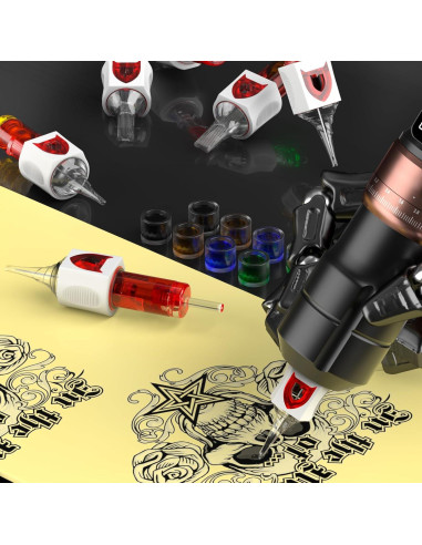 50 Agujas de Cartucho de Tatuaje LASTJUDG Mixtas con Ledge