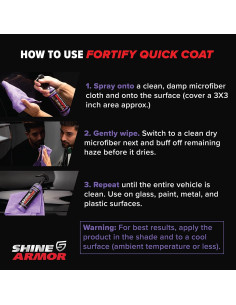 Spray Cerámico Shine Armor Fortify Quick Coat 473ml 3 en 1 2