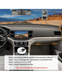 Cámara de Tablero Hikity 1080P HD con Tarjeta 32GB y USB 2