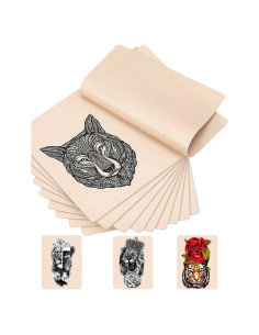 10 Piezas Piel de Tatuaje Doble Cara 20.32x15.24cm CICITOYWO