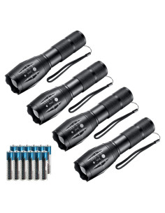 Linternas LED Whaply T6G-1 4 Pack 1000 Lúmenes a Prueba de Agua