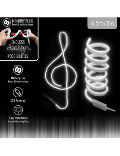 Tira LED Neon Blanca 1.98m Jem Accessories Flexible 2