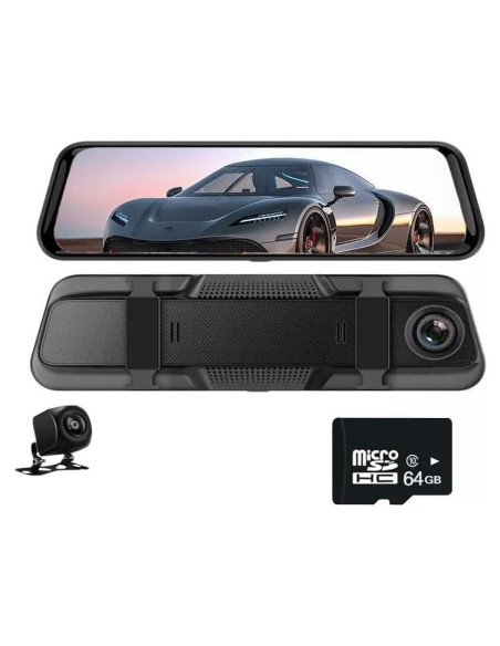 Espejo Cámara Salpicadero 10" Dual 2K HD WDHOICAR