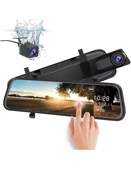 Espejo Cámara Salpicadero 10" Dual 2K HD WDHOICAR