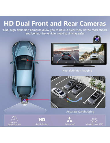 Estéreo Carpuride W904 10.26" con Cámara 4K y Android Auto