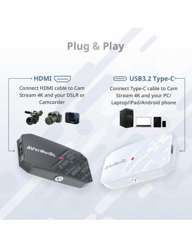 Tarjeta de Captura HDMI AVerMedia CamStream 4K BU113G2