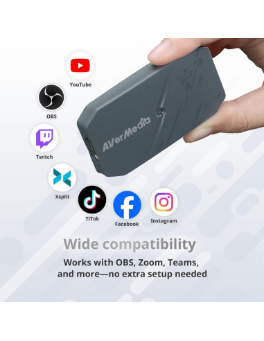 Tarjeta de Captura HDMI AVerMedia CamStream 4K BU113G2