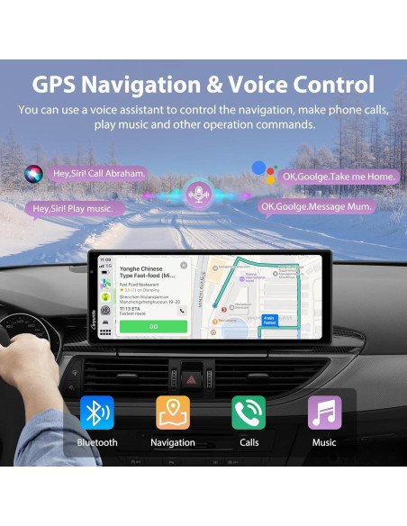Estéreo Carpuride W904 10.26" con Cámara 4K y Android Auto