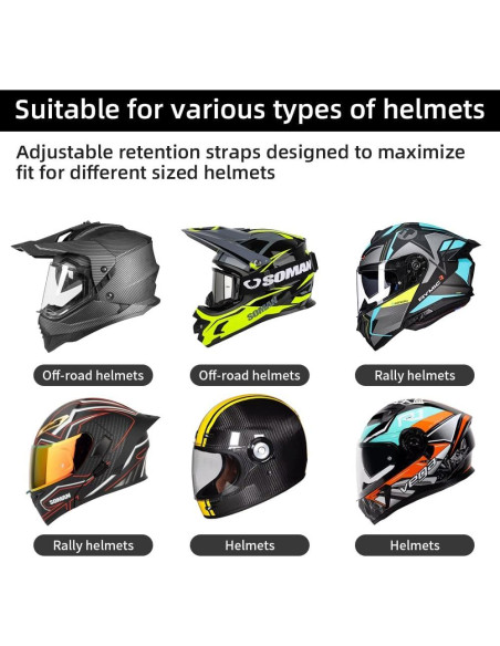 Montura de Correa de Barbilla Magnética SOH para Casco de Motocicleta Montura de Correa de Barbilla Magnética SOH para Casco de Motocicleta