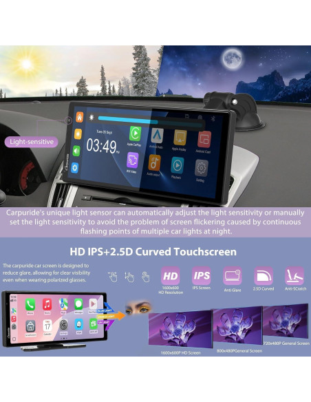 Estéreo Carpuride W904 10.26" con Cámara 4K y Android Auto