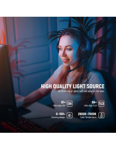 Luz LED Neewer GL1 PRO 15.5" para Streaming y Video 2