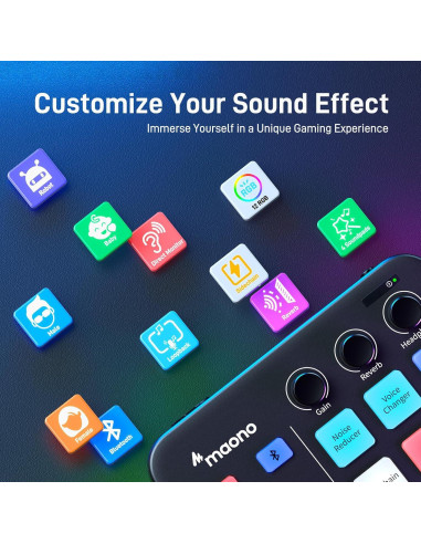 Kit de Micrófono Dinámico MAONO PD200X y Mezclador G1 NEO