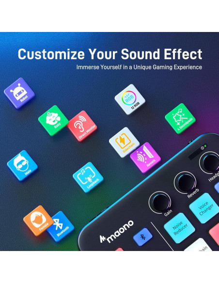 Kit de Micrófono Dinámico MAONO PD200X y Mezclador G1 NEO