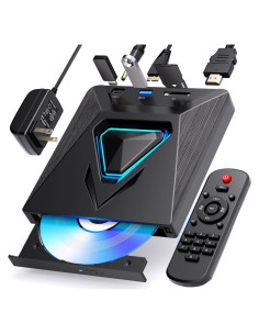 Reproductor de DVD 6-en-1 Aelrsoch SY-913 HDMI USB 1080P