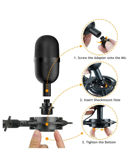 Soporte de Micrófono Frgyee con Brazo de Tijera y Filtro Antipop