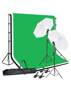 Kit de Estudio Fotográfico HYJ-INC con Fondos y Iluminación