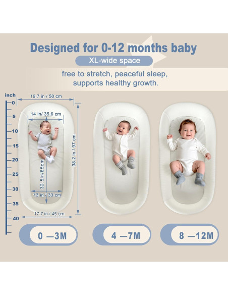 Cuna portátil grande azul para bebés - Cuna de viaje con toldo