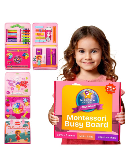 Tablero Ocupado Montessori Southbay 27.9x22.9 cm Juguete Educativo