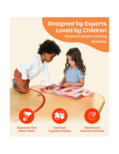 Tablero Ocupado Montessori Southbay 27.9x22.9 cm Juguete Educativo