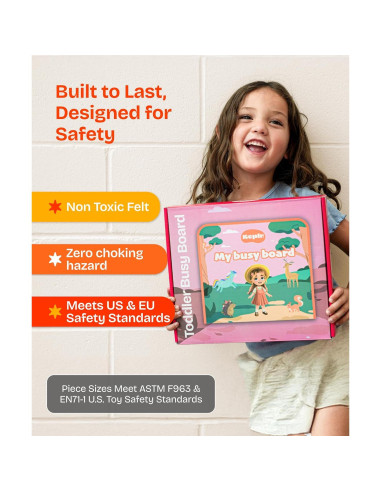 Tablero Ocupado Montessori Southbay 27.9x22.9 cm Juguete Educativo
