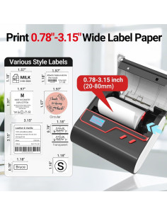 Impresora Térmica de Etiquetas ORGBRO Z3 Bluetooth 8cm 2