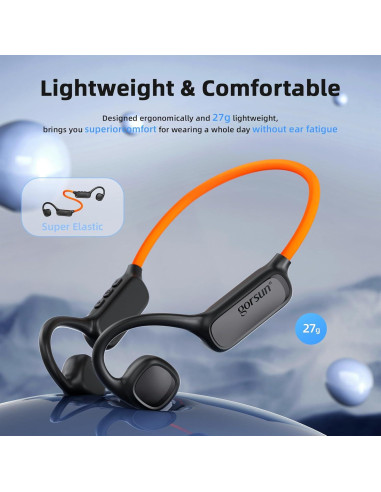 Auriculares Bluetooth 5.4 Vinamass W3 Negro Inalámbricos
