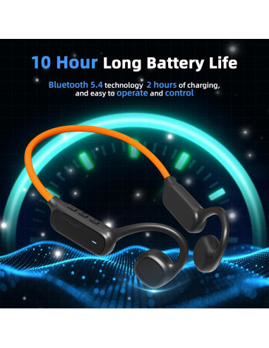 Auriculares Bluetooth 5.4 Vinamass W3 Negro Inalámbricos