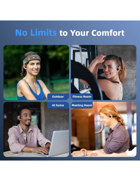 Auriculares Bluetooth 5.4 Vinamass W3 Negro Inalámbricos