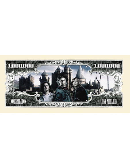 Billete Coleccionable Harry Potter 1 Millón en Soporte - Regalo Fans