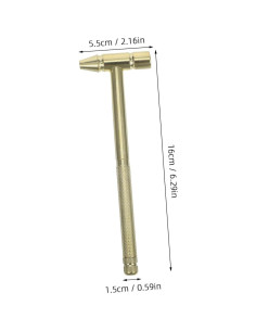 Martillo de Latón Macizo Veemoon Mini para Reparación de Relojes 2