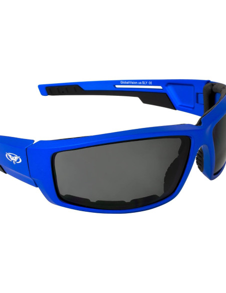 Gafas de montar acolchadas Global Vision Sly 2 pares con lentes ahumados