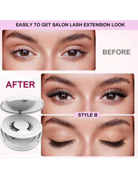 Pestañas Magnéticas Ginani Reutilizables con Aplicador - Camellia+Diablo Pestañas Magnéticas Ginani Reutilizables con Aplicador - Camellia+Diablo