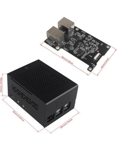 Placa de Expansión ZDE ZP595 PCIe Doble Puerto Ethernet 2.5G