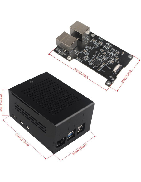 Placa de Expansión ZDE ZP595 PCIe Doble Puerto Ethernet 2.5G