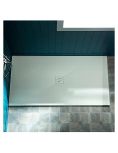 Base de Ducha Sin Umbral WOODBRIDGE 121.3x81.3 cm Beige